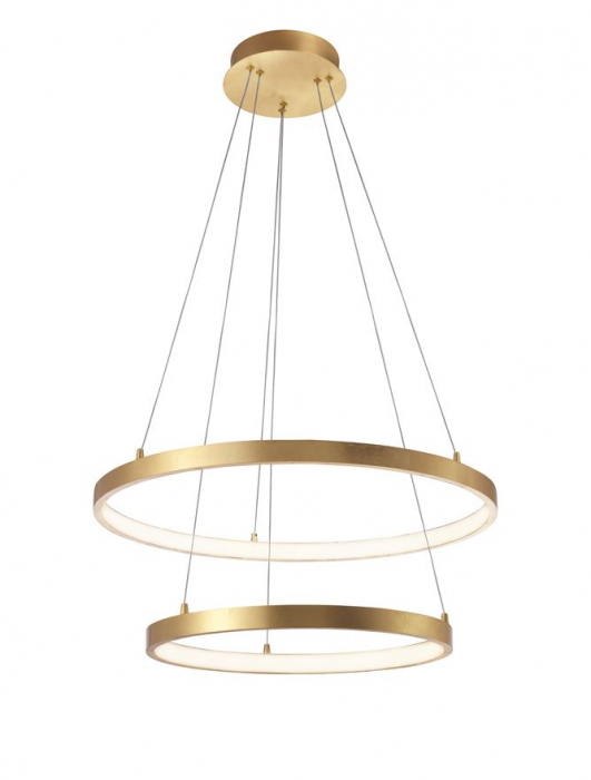 8100281 Suspensie Nova Luce LEON LED 65W 4650lm 3000K IP20 Aluminiu & Acril Golden Leaf NOVALUCE [2]