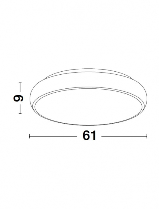 8100986 Plafoniera Nova Luce GAP LED 62W 3410lm 3000K IP20 Aluminiu/Acril Black NOVALUCE [3]