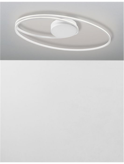 8101204 Plafoniera Nova Luce VIARREGIO LED 28W 1950lm 3000K Aluminium & Acrylic White Nedimabil IP20 [2]