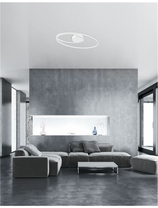 8101204 Plafoniera Nova Luce VIARREGIO LED 28W 1950lm 3000K Aluminium & Acrylic White Nedimabil IP20 [5]