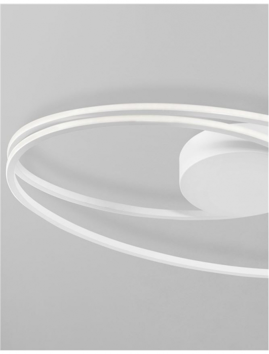 8101204 Plafoniera Nova Luce VIARREGIO LED 28W 1950lm 3000K Aluminium & Acrylic White Nedimabil IP20 [3]