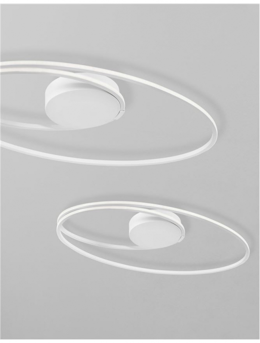 8101204 Plafoniera Nova Luce VIARREGIO LED 28W 1950lm 3000K Aluminium & Acrylic White Nedimabil IP20 [4]