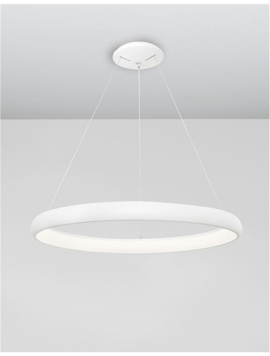 8105601 D Lustra Nova Luce ALBI LED 52W 2685lm 3000K Aluminium & Acrylic Sandy White Dimabil Triac IP20 [3]