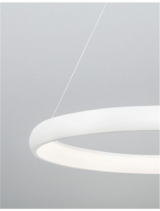 8105601 D Lustra Nova Luce ALBI LED 52W 2685lm 3000K Aluminium & Acrylic Sandy White Dimabil Triac IP20 [5]