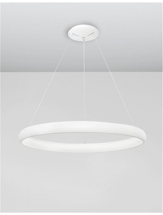 8105601 D Lustra Nova Luce ALBI LED 52W 2685lm 3000K Aluminium & Acrylic Sandy White Dimabil Triac IP20 [4]