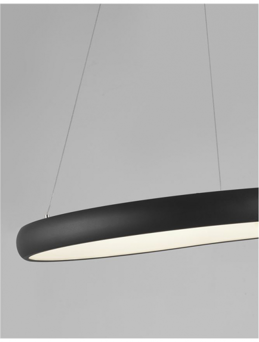 8105602 D Lustra Nova Luce ALBI LED 52W 2685lm 3000K Aluminium & Acrylic Sandy Black Dimabil Triac IP20 [8]