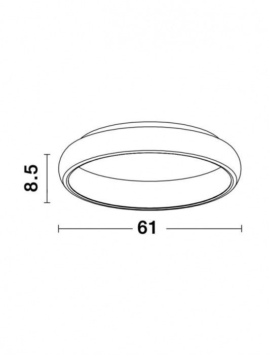 8105606 D Plafoniera Nova Luce ALBI LED 50W 2876lm 3000K Aluminium & Acrylic White Dimabil Triac IP20 [7]