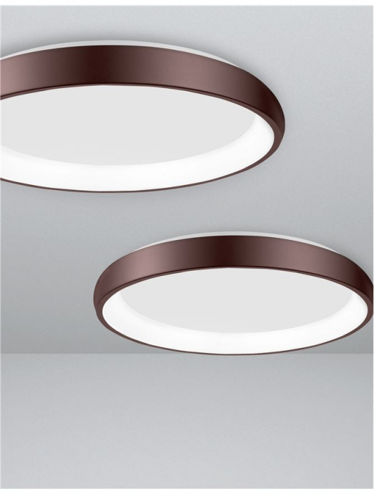 8105612 Plafoniera Nova Luce ALBI LED 50W 2750lm 3000K IP20 Aluminiu/Acril Brown NOVALUCE [5]