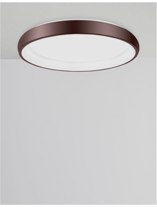 8105612 Plafoniera Nova Luce ALBI LED 50W 2750lm 3000K IP20 Aluminiu/Acril Brown NOVALUCE [4]