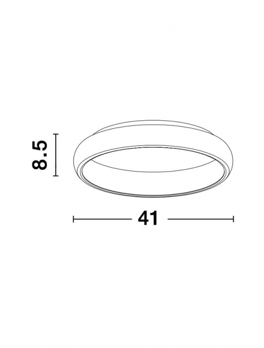8105615 Plafoniera Nova Luce ALBI LED 32W 1952lm 3000K Aluminium & Acrylic Sandy Gray Dimabil Triac IP20 [7]