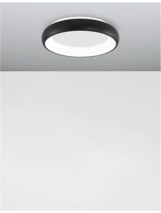 8105616 Plafoniera Nova Luce ALBI LED 32W 1950lm 3000K IP20 Aluminiu/Acril Sandy Black [4]