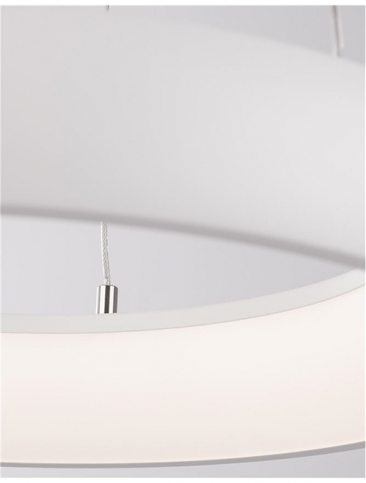 8105618 Suspensie Nova Luce ALBI LED 32W 1950lm 3000K IP20 Aluminiu/Acril Sandy White NOVALUCE [6]