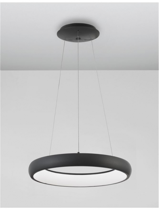 8105620 Suspensie Nova Luce ALBI LED 32W 1950lm 3000K IP20 Aluminiu/Acril Sandy Black NOVALUCE [3]