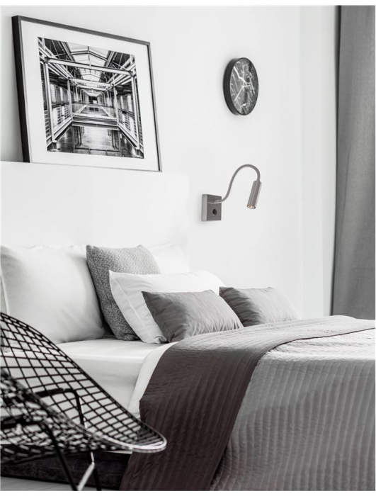 8128201 Aplica Nova Luce MADISON LED 3W 190lm 3000K Aluminium  Chrome Nedimabil IP20 [2]