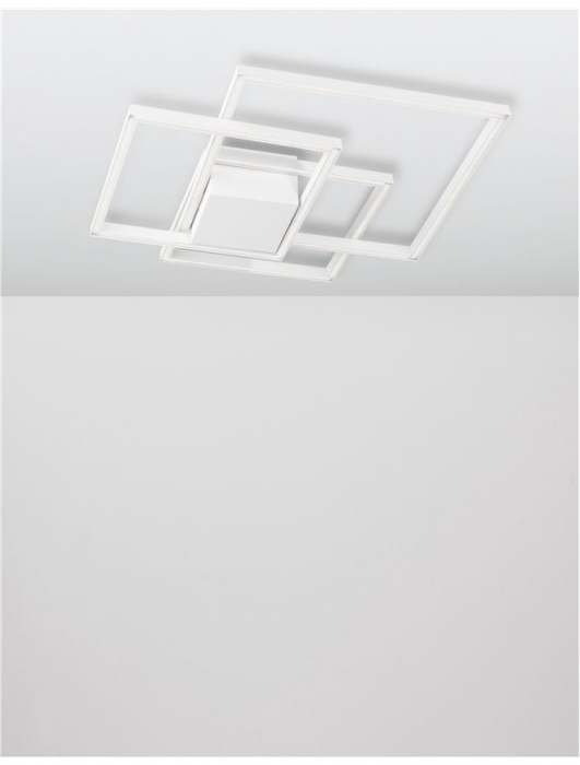 8160161 Plafoniera Nova Luce BILBAO LED 42W 2650lm 3000K IP20 Aluminiu/Acril White NOVALUCE [4]
