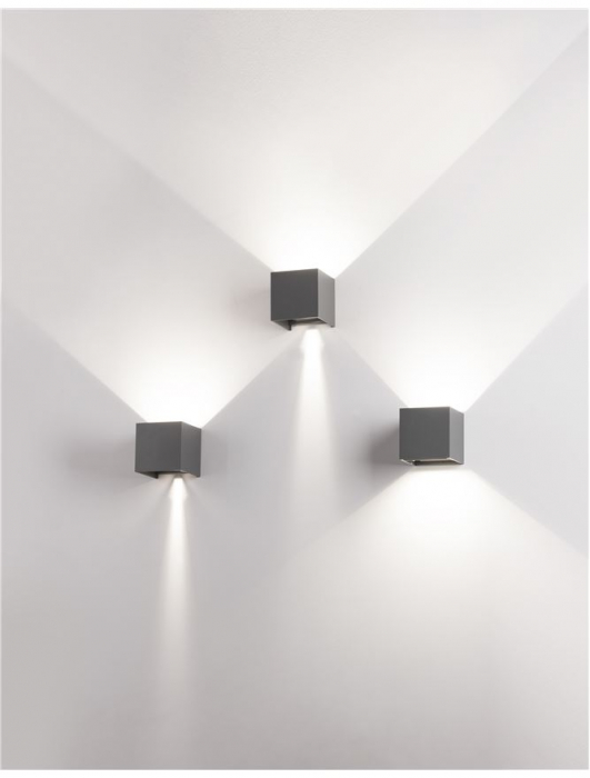 847407 Aplica Nova Luce COMO LED 2x3W 510lm 3000K IP54 Aluminium Dark Gray Adjustable Beam [2]