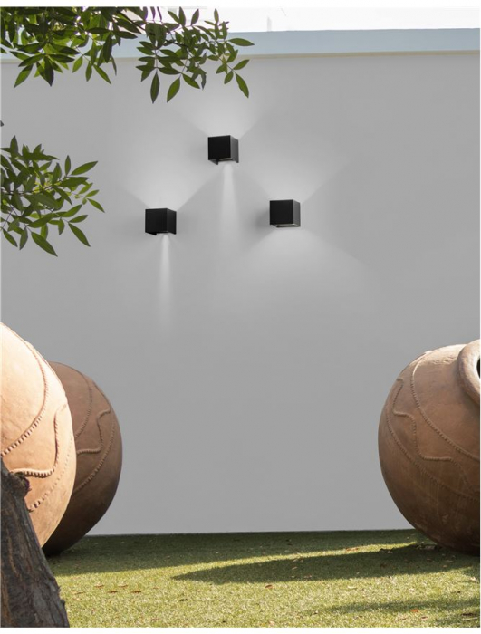 847408 Aplica Nova Luce COMO LED 2x3W 510lm 3000K IP54 Aluminium Black Adjustable Beam [4]