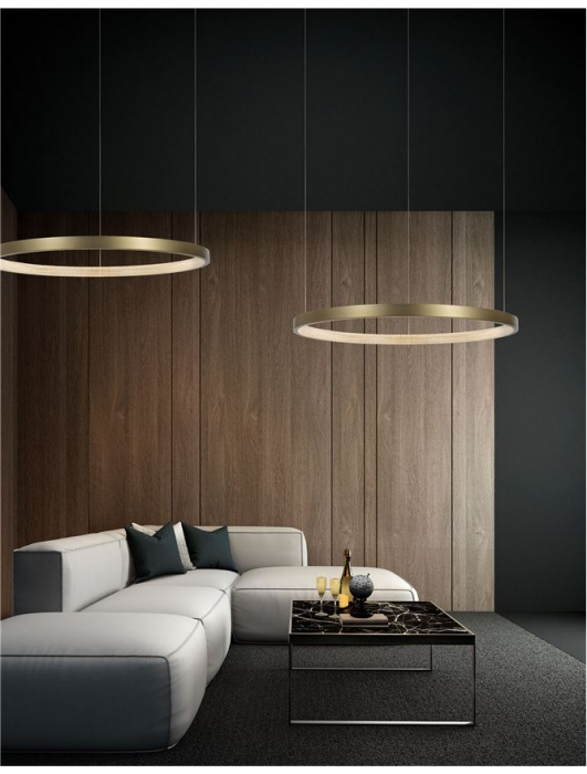 86016805 Suspensie Nova Luce VEGAS LED 35W 1900lm 3000K IP20 Aluminiu/Acril Antique Brass [5]