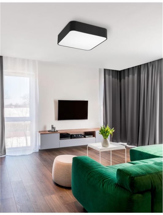 866607 Plafoniera Nova Luce RAGU E27 4X10W lm  IP20 Metal Acril Matt Black/White [4]