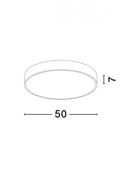 9001534 Plafoniera Nova Luce HADON LED 30W 1725lm 3000K Aluminium Sandy White Steel & Acrylic IP20 [3]