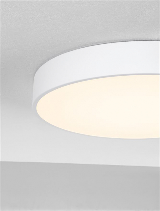 9001534 Plafoniera Nova Luce HADON LED 30W 1725lm 3000K Aluminium Sandy White Steel & Acrylic IP20 [5]