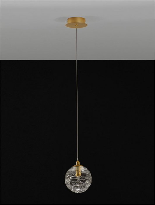 9006041 Pendul Nova Luce COEN G9 1x5W   Metal Brass Gold  IP20 [4]