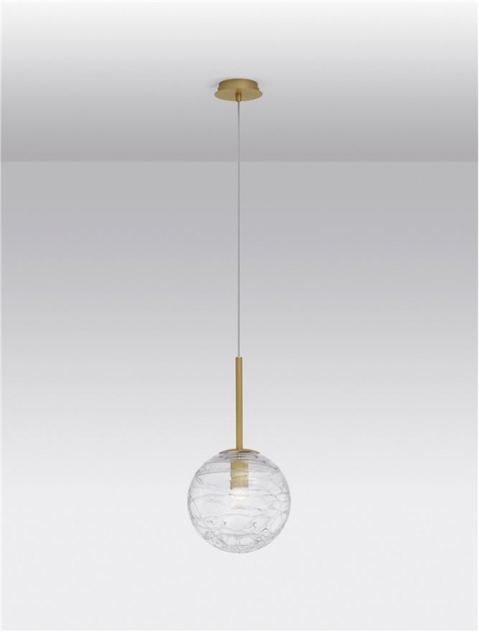 9006042 Pendul Nova Luce COEN E27 1x12W   Metal Brass Gold  IP20 [4]
