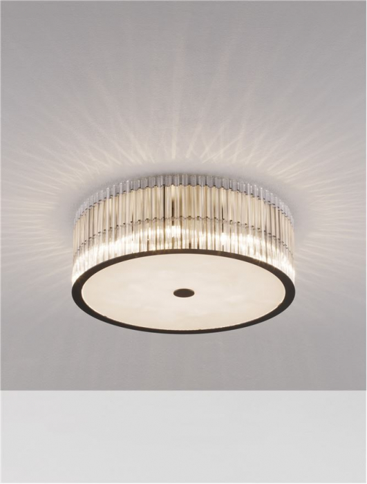 9006058 Plafoniera Nova Luce BAROK G9 6x5W   Metal Clear Glass Matt Black  IP20 [4]