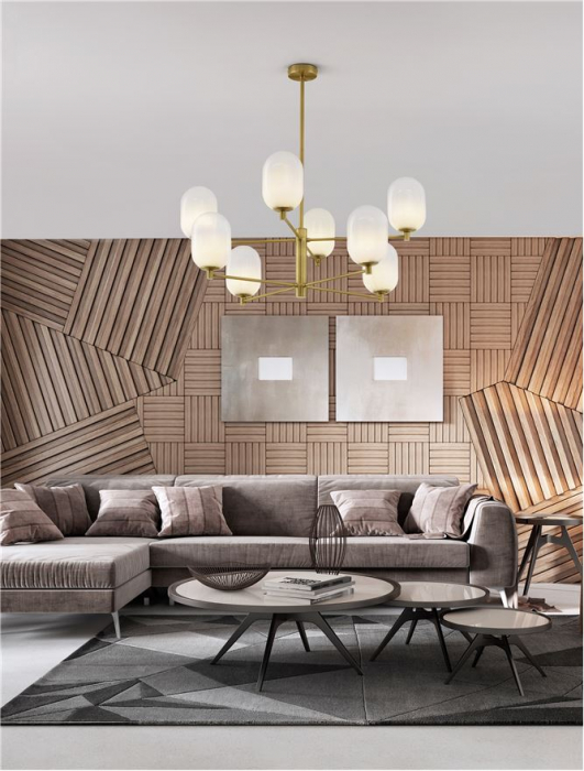 9009245 Pendul Nova Luce BALOR G9 8x5W   Metal Brass Gold  IP20 [2]