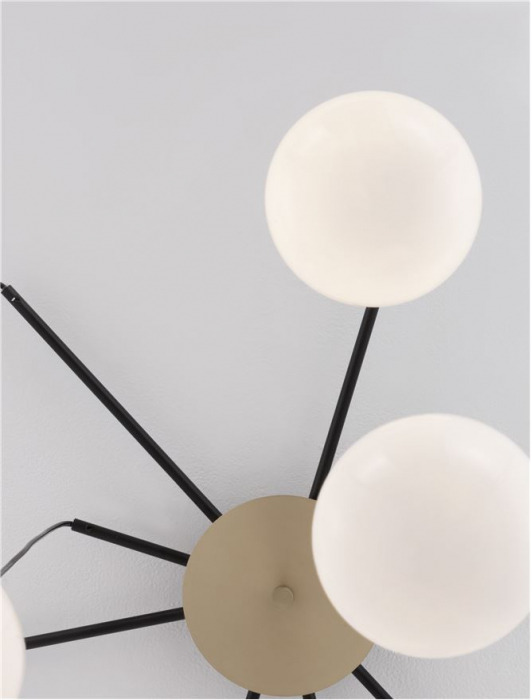 9009260 Lustra Nova Luce THE EGG G9 8x5W   Metal Gold & Black  IP20 [3]