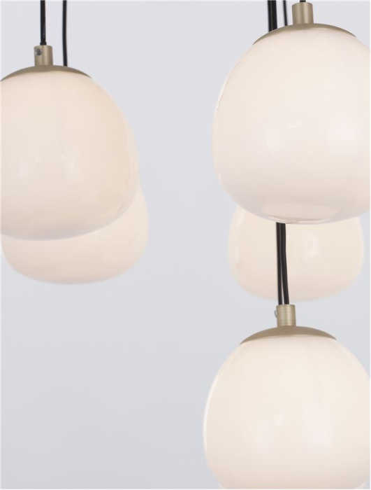 9009261 Lustra Nova Luce THE EGG G9 12x5W   Metal Gold & Black  IP20 [4]