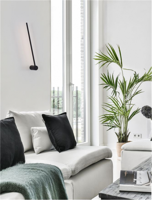 9009322 Aplica Nova Luce SYNTHESI LED 17W 777lm 3000K Aluminium & Acrylic Sandy Black Nedimabil IP20 [2]