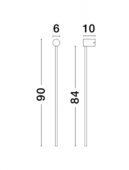 9009325 Aplica Nova Luce SYNTHESI LED 23W 2725lm 3000K Aluminium & Acrylic Sandy White Nedimabil IP20 [3]