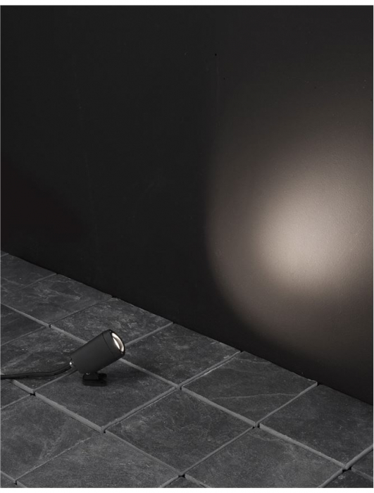 9010004  Nova Luce INSIDE LED 3W 180lm 3000K IP65 Aluminium & Glass Sandy Black Beam 24 degree [4]