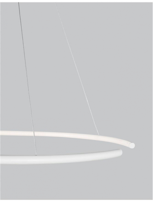 9010021 Lustra Nova Luce BREDA LED 30W 1480lm 3000K Aluminium & Acrylic Sandy White Nedimabil IP20 [4]