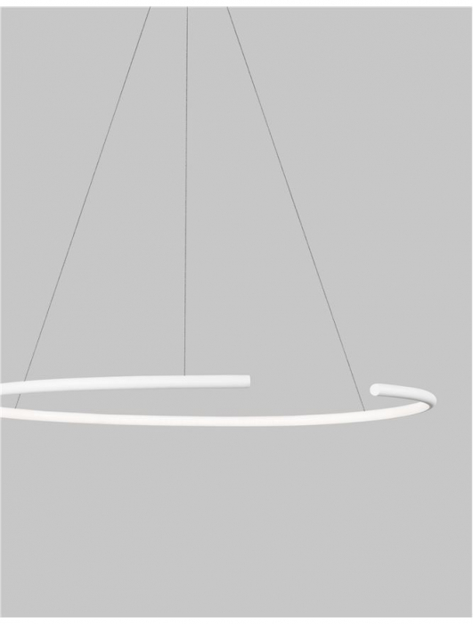 9010021 Lustra Nova Luce BREDA LED 30W 1480lm 3000K Aluminium & Acrylic Sandy White Nedimabil IP20 [2]