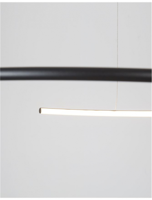 9010023 Lustra Nova Luce BREDA LED 29W 1480lm 3000K Aluminium & Acrylic Sandy Black Nedimabil IP20 [6]