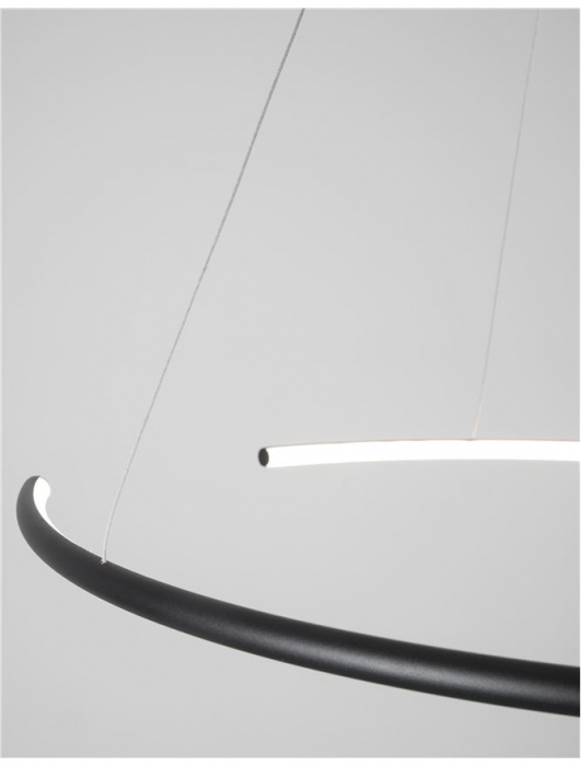9010023 Lustra Nova Luce BREDA LED 29W 1480lm 3000K Aluminium & Acrylic Sandy Black Nedimabil IP20 [5]