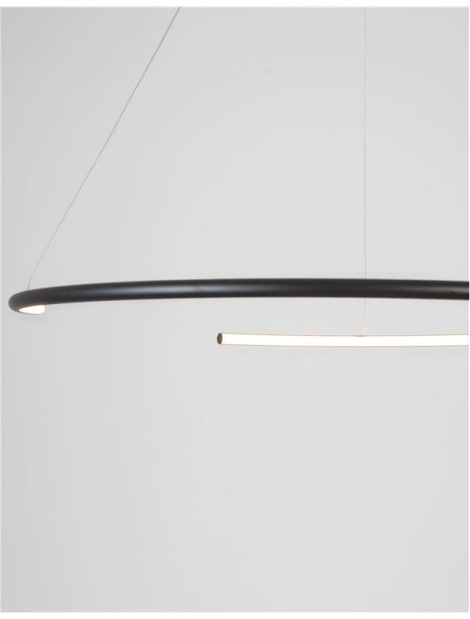 9010023 Lustra Nova Luce BREDA LED 29W 1480lm 3000K Aluminium & Acrylic Sandy Black Nedimabil IP20 [4]