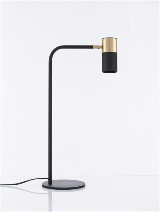 9010225 Veioza Nova Luce PONGO GU10 1x10W   Aluminium Sandy Black & Gold  IP20 [3]