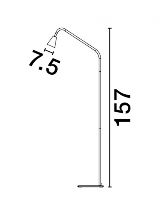 9010227 Lampadar Nova Luce GEKO GU10 1x10W   Aluminium Sandy Black  IP20 [3]