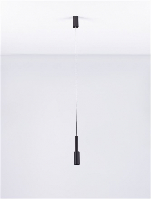 9010228 Pendul Nova Luce JOY LED 7W 703lm 3000K Aluminium Sandy Black Nedimabil IP20 [3]