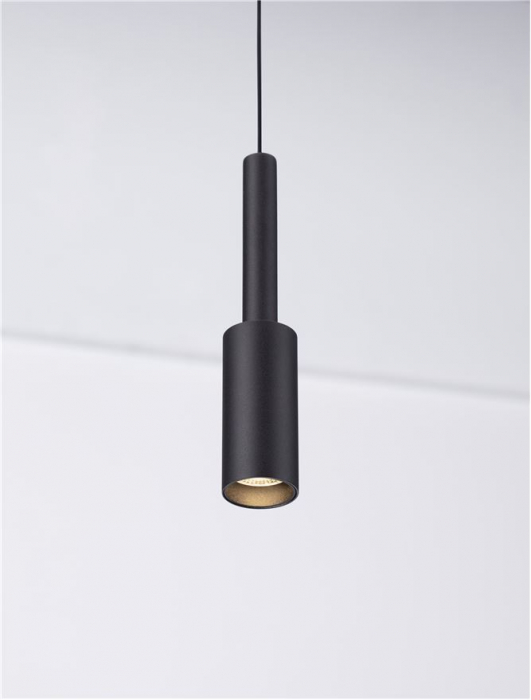 9010228 Pendul Nova Luce JOY LED 7W 703lm 3000K Aluminium Sandy Black Nedimabil IP20 [2]