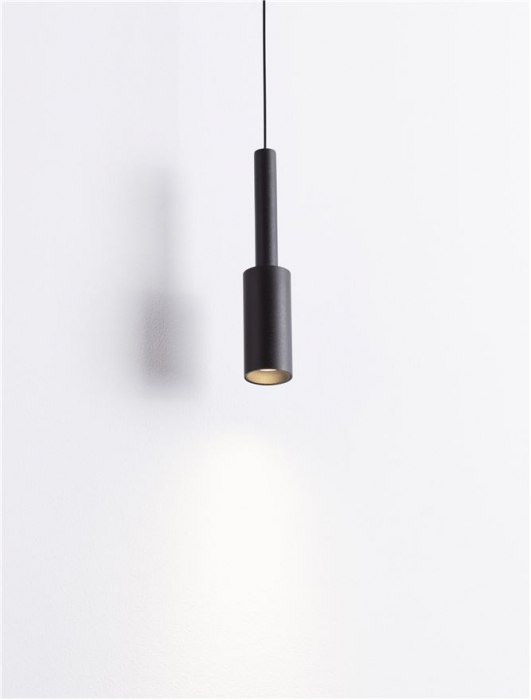 9010228 Pendul Nova Luce JOY LED 7W 703lm 3000K Aluminium Sandy Black Nedimabil IP20 [7]