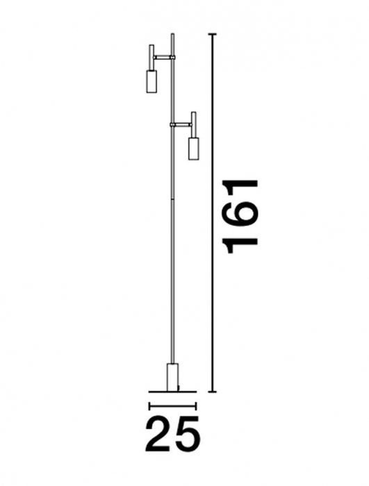 9010235 Lampadar Nova Luce JOY LED 14W 1121lm 3000K Aluminium Sandy Black Nedimabil IP20 [3]