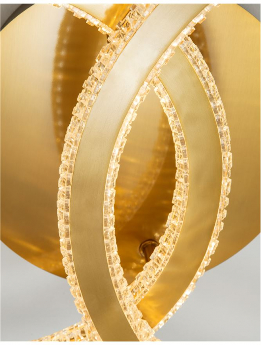 9011137 Plafoniera Nova Luce CILION LED 48W 3036lm 3000K IP20 Aluminiu/Acril Brass Gold NOVALUCE [4]