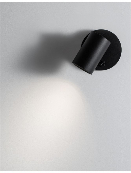 9011922 Aplica Nova Luce NET GU10 1X10W lm  IP20 Aluminium Sandy Black [7]