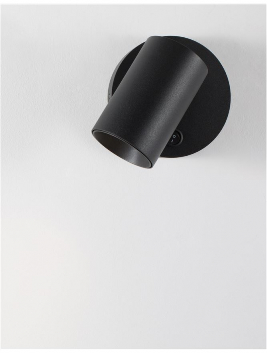 9011922 Aplica Nova Luce NET GU10 1X10W lm  IP20 Aluminium Sandy Black [6]