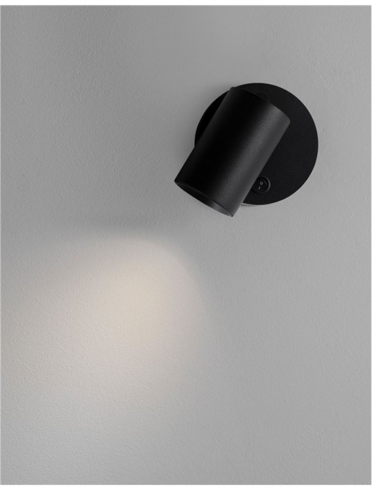 9011922 Aplica Nova Luce NET GU10 1X10W lm  IP20 Aluminium Sandy Black [2]
