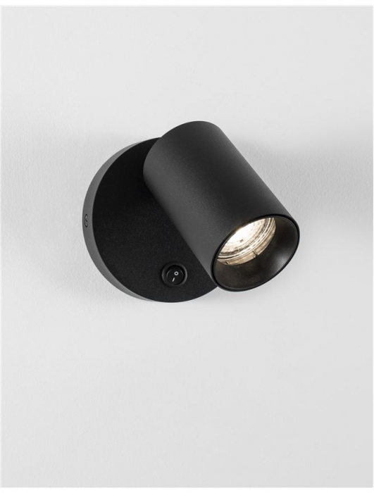 9011922 Aplica Nova Luce NET GU10 1X10W lm  IP20 Aluminium Sandy Black [5]
